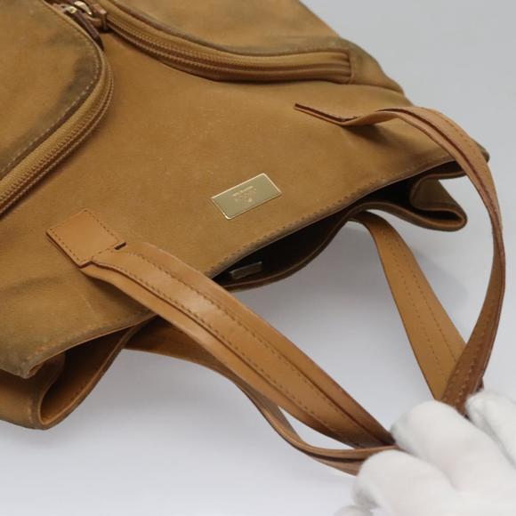 GUCCI Hand Bag Suede Beige Auth ti2755 - Picture 6 of 16